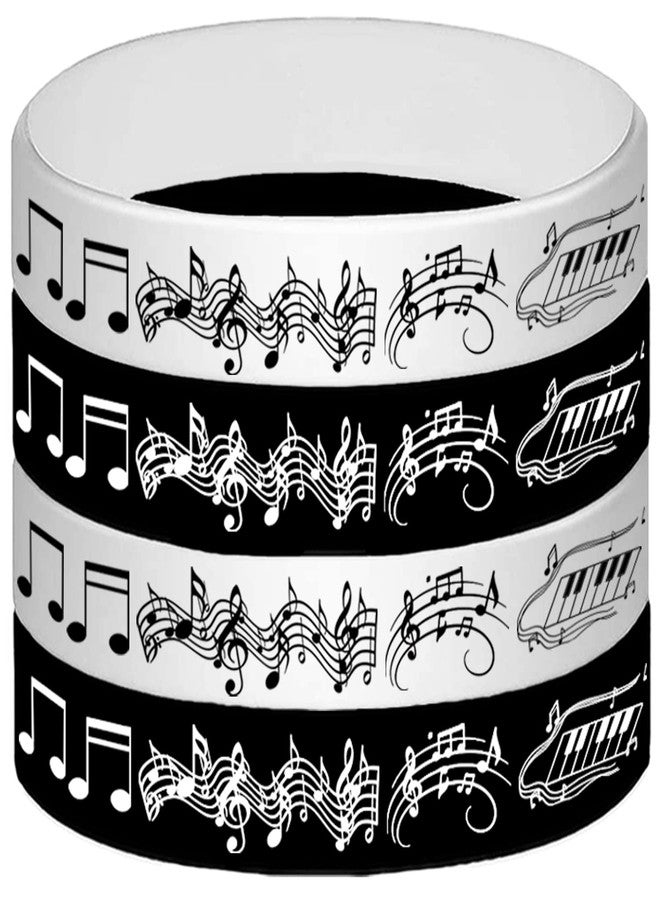 ATSMOICY 48PCS Piano Notes Rubber Bracelets Silicone Wristbands Party Favors-Choir Music Prize Candy Party Decorations Birthday Baby Shower Party Favors - Image 4